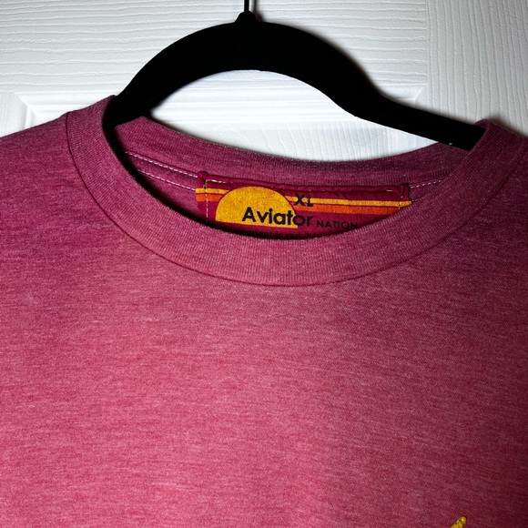 Aviator Nation Short Sleeve Tees - Pink, Green, White - Picture 7 of 14